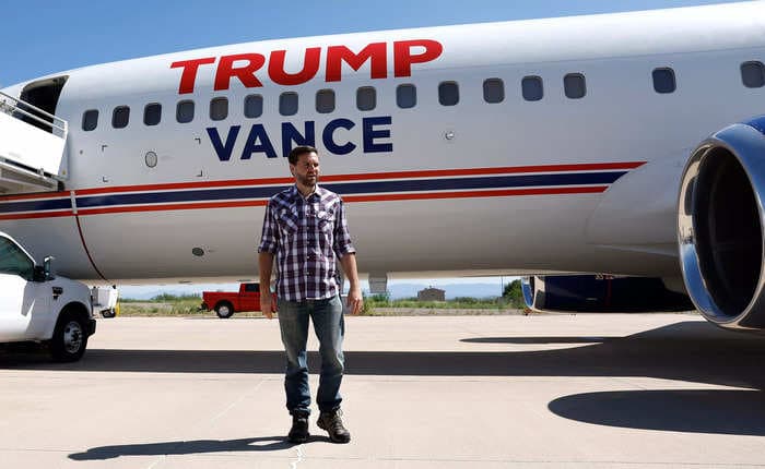 The Trump Organization unveiled a Boeing 737 to fly running mate JD Vance along the campaign trail