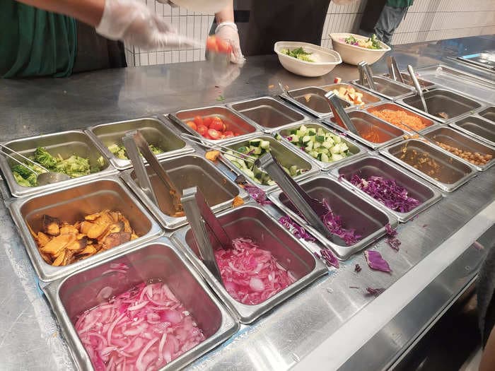 I ordered build-your-own bowls from Cava and Sweetgreen. Both tasted delicious, but the winner didn't charge for as many add-ons. 