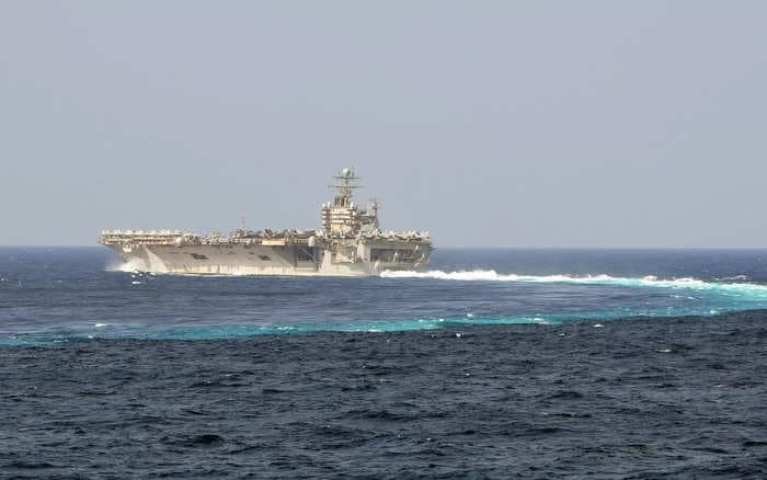 The US Navy is on its fourth aircraft carrier as its warships react to fighting in the Middle East