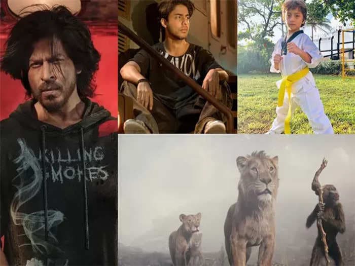 Shah Rukh Khan and his sons Aryan, AbRam to voice Hindi version of 'Mufasa: The Lion King'