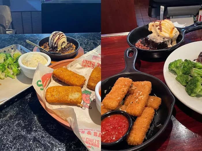 I compared 3-course meals at Chili's and TGI Fridays. The prices were nearly identical, but the differences in the food were stark.