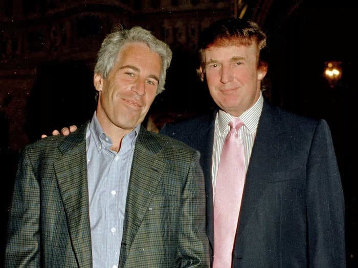 Trump spent the weekend flying around America on a plane previously owned by Jeffrey Epstein