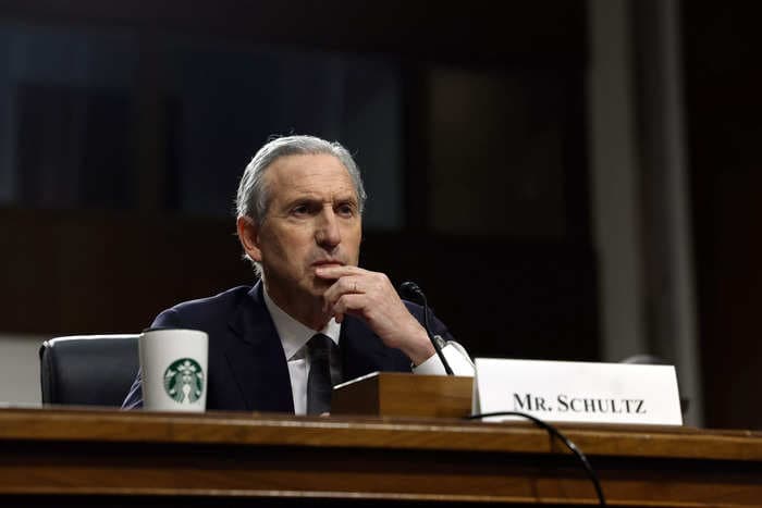 Howard Schultz is looming in the background of Starbucks' latest CEO transition