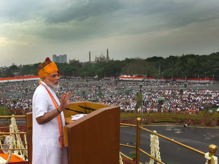 Modi delivers longest ever Independence Day speech by an Indian PM