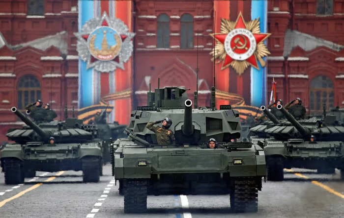 Russia's throwing away an advantage of the Soviet-style tank by building weird cage armor to shield them from drones