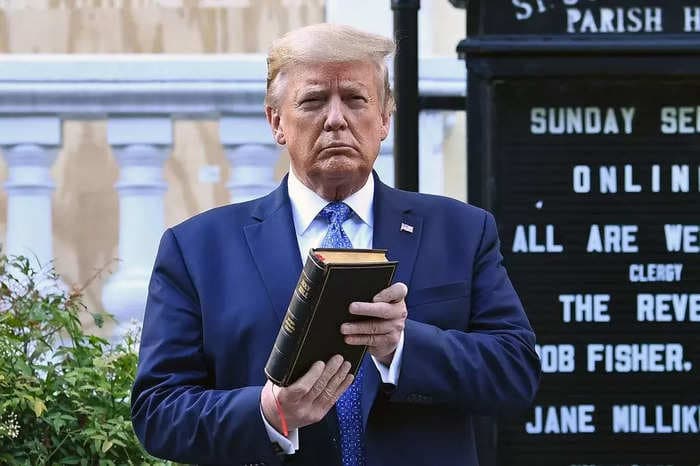 Trump raked in $300,000 from sales of the 'God Bless The USA Bible,' signed copies of which go for $1,000 a pop