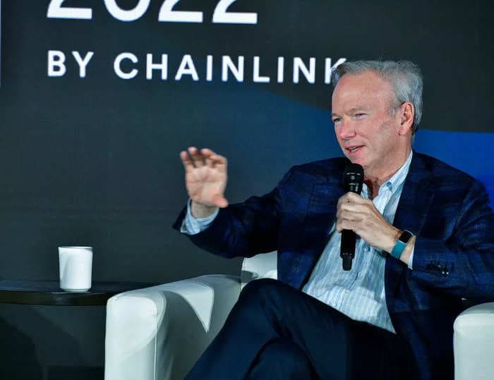 Ex-Google CEO Eric Schmidt says the Ukraine War turned him into an arms dealer