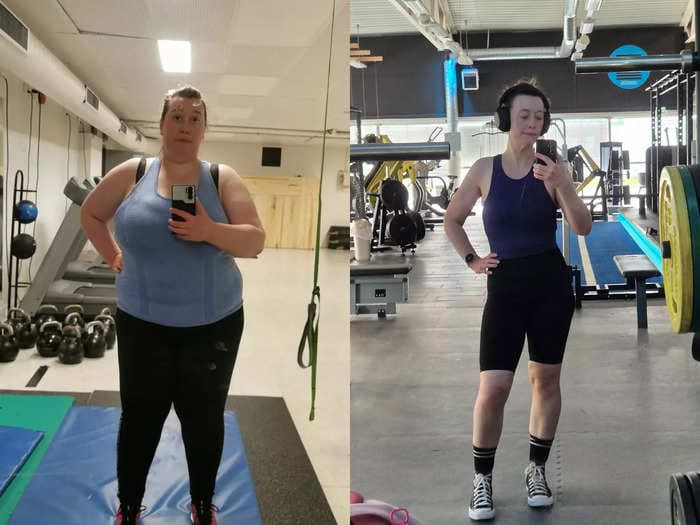 A woman lost 159 pounds when she quit strict diets that left her feeling starving. She shared 2 tips that mean she's never hungry.