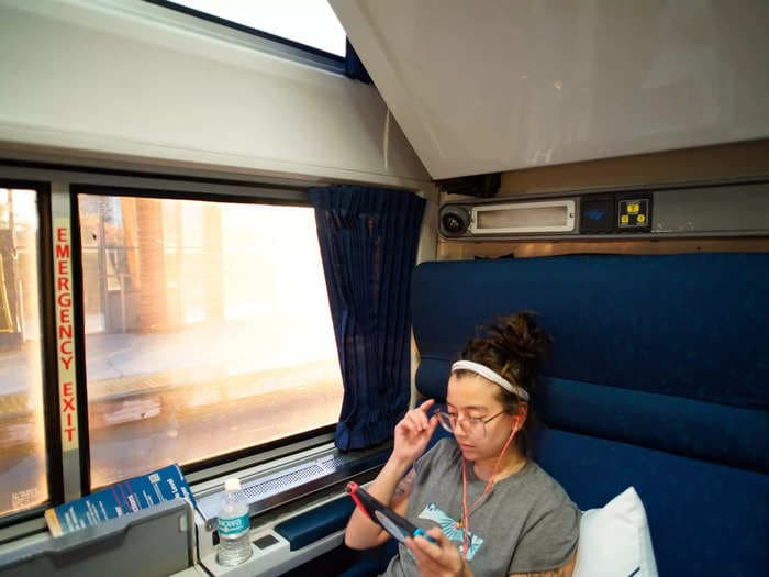 The best Amtrak booking is the private bedroom with 2 beds, a couch, and full bathroom for $1,000. Here's a look inside.