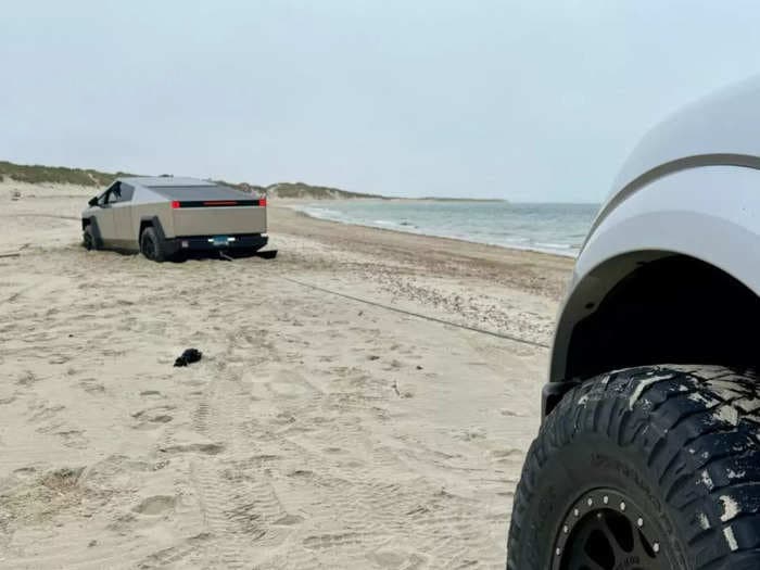 Tesla could offer a new feature to help Cybertruck drivers who get stuck in mud, sand, or snow after viral mishaps