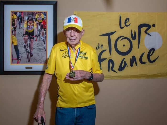 A 90-year-old who started cycling at 65 still takes regular spin classes. His four longevity tips include having a positive attitude.