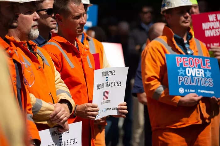 Harris, Trump, and Biden all want to block US Steel's sale. Now the steelmaker is playing hardball in Pennsylvania. 