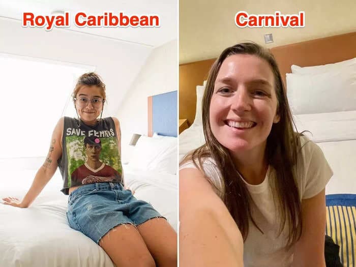 We sailed in an interior cabin on Carnival and an ocean-view room on Royal Caribbean. We'd only book one again.