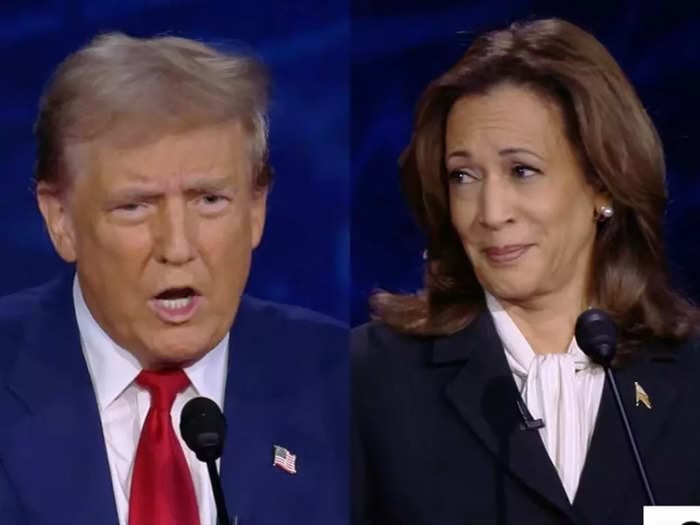 Kamala Harris' face game in the debate is on point