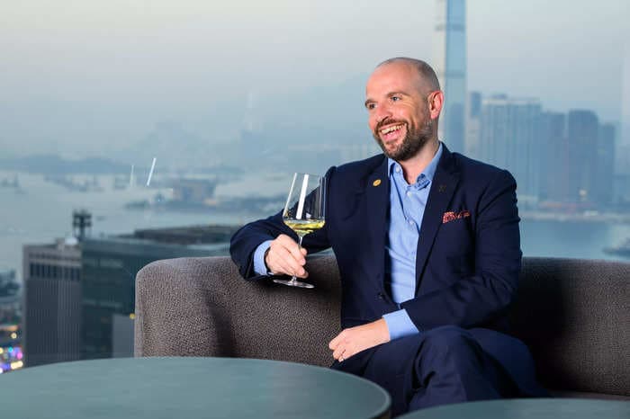 He was a theater and English major in the UK. Now, he's one of Singapore's 4 masters of wine.