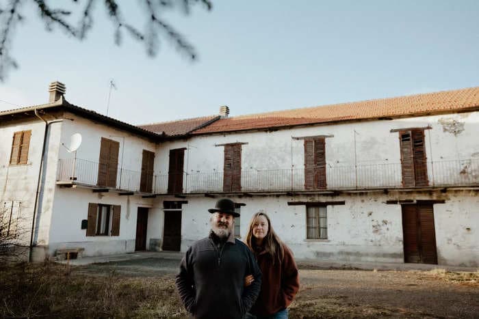 A millennial couple bought an old, abandoned farmhouse and moved to Italy. They said renovating it is a full-time job.  