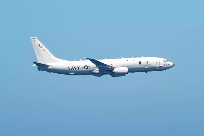 US spy plane flies through the Taiwan Strait days after German warships angered China by sailing through