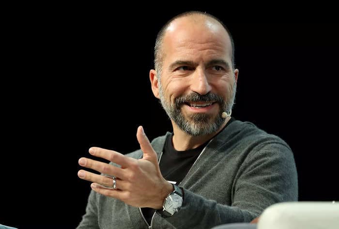 Uber CEO Dara Khosrowshahi calls Elon Musk's vision for Tesla robotaxis 'pretty compelling'