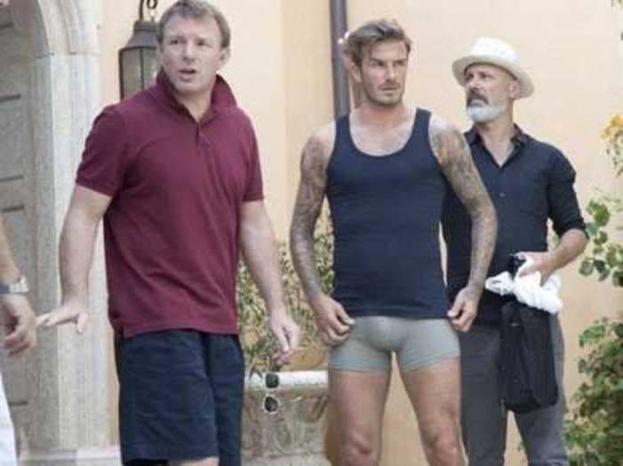 David Beckham Strips to His Underwear (Again) For H&M Shoot