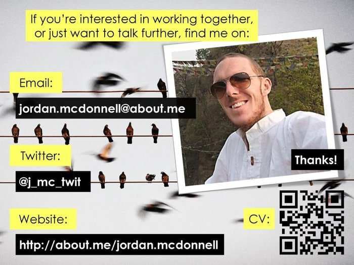 This Guy Posted His Resume On Slideshare To Tell His Own Unique Story