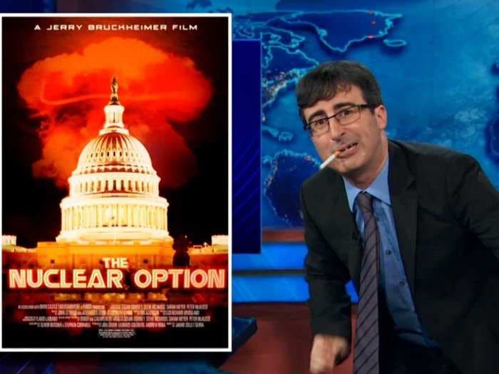 JOHN OLIVER: The Senate's 'Nuclear Option' Dust-Up Is The 'World's Most Boring Jerry Bruckheimer Movie'