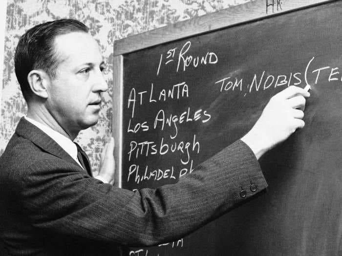 Old Photos Of What The NFL Draft Looked Like Before It Became A Massive TV Event