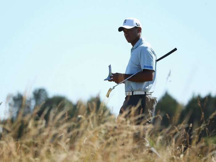 Tiger Woods Is Not Hitting The Ball Very Well This Morning, And He's Missed Some Easy Putts