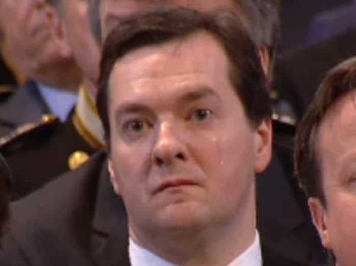 George Osborne In Tears At Margaret Thatcher's Funeral