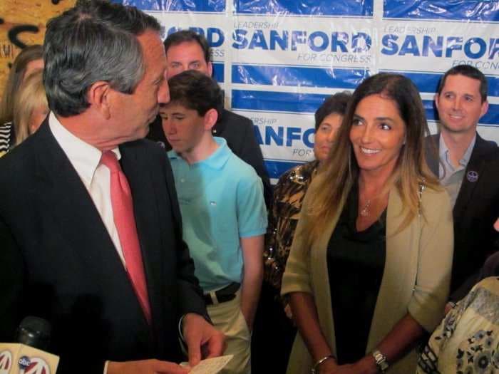 Former Governor Mark Sanford Made His First Public Appearance With Mistress-Turned-Fiancee