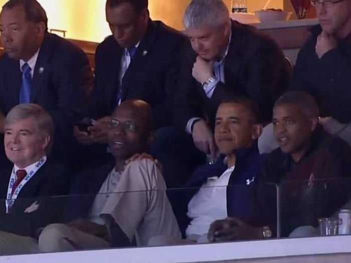 Barack Obama Is Looking Relaxed At The NCAA Tournament