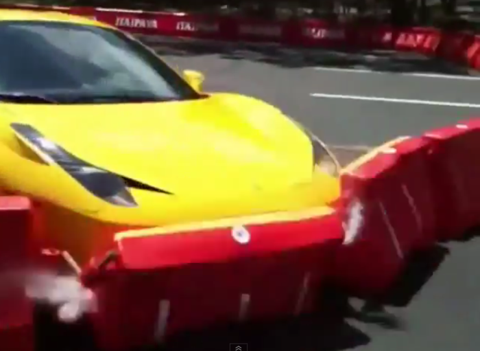 A Ferrari Crashed Into The Crowd At An Exhibition Race In Brazil [Video]