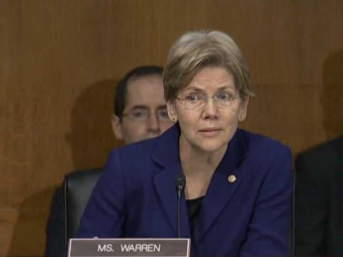 Elizabeth Warren Grilled Ben Bernanke On The Subsidy For 'Too Big To Fail' Banks