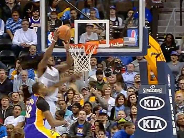 Dwight Howard Got Dunked On At The End Of A Rough Game Against The Nuggets