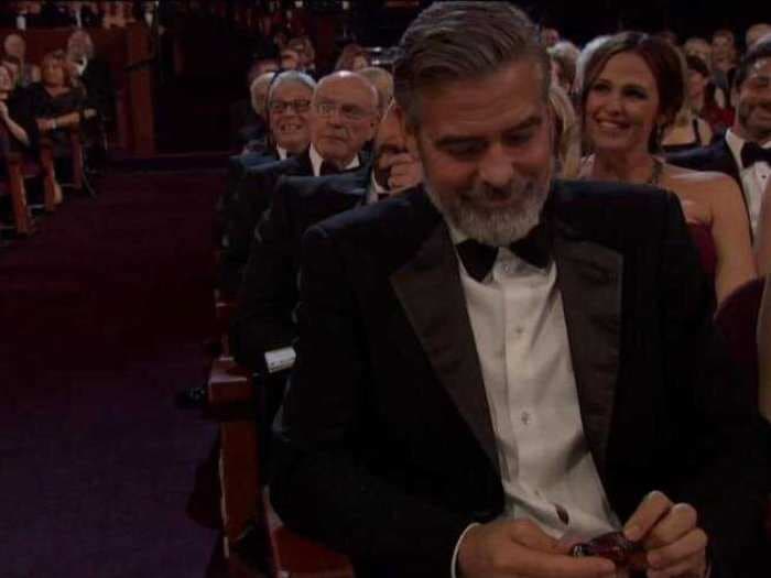 Seth MacFarlane Tossed George Clooney A Bottle Of Alcohol At The Oscars