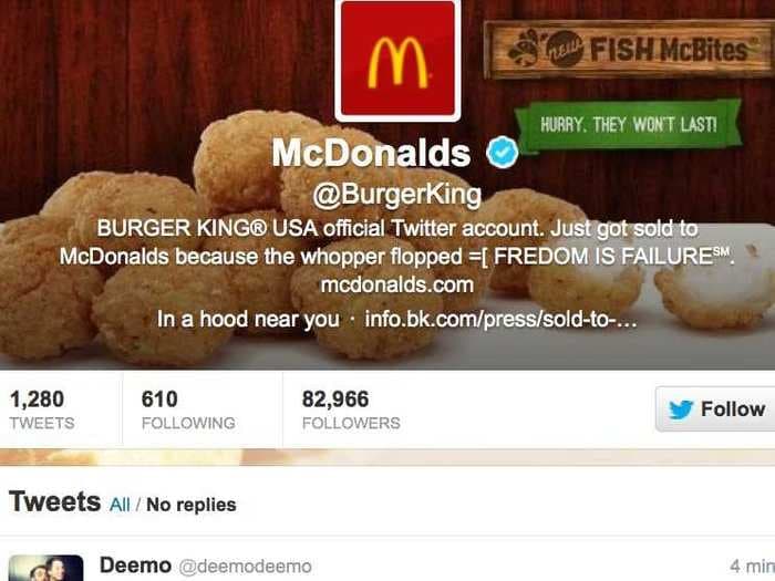 Burger King's Twitter Got Hacked And Tweeted Crazy McDonald's Messages