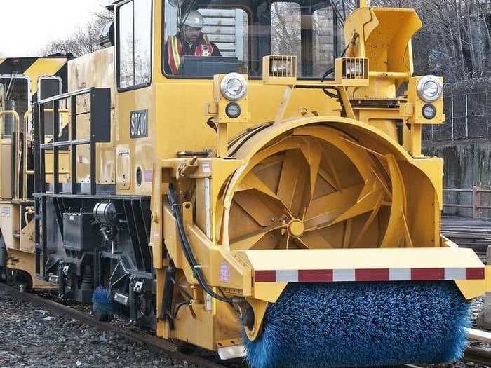 This Huge Jet-Powered Snow Thrower Keeps New York's Subways Moving During A Storm