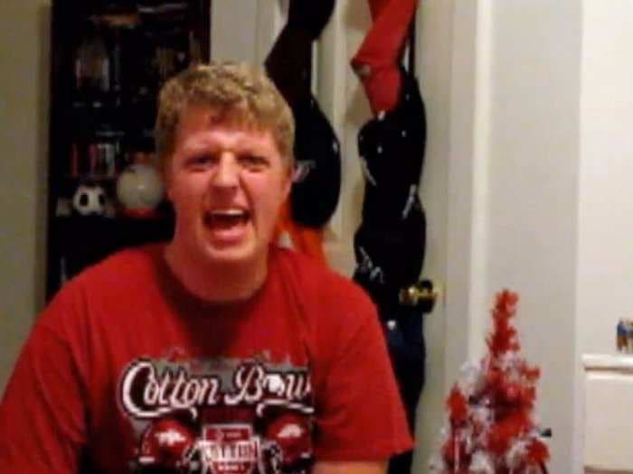 There's No Way You Can Sit Through This Awkward Video Of An Arkansas Football Fan Singing An Original Song