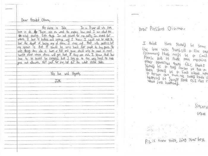 Here Are The Letters Kids Wrote To Obama Asking For New Gun Laws