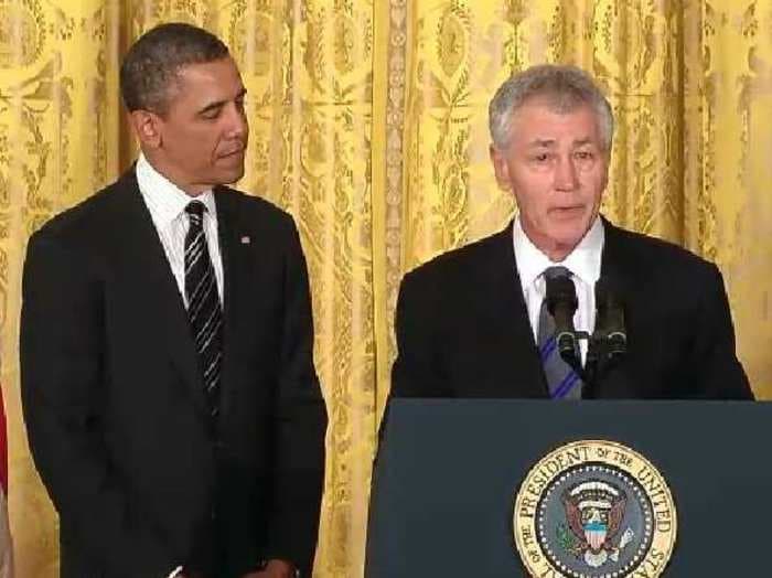 OBAMA: Chuck Hagel Is 'The Leader That Our Troops Deserve'