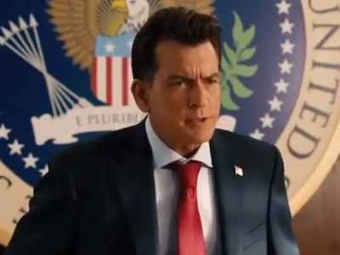 Charlie Sheen Is The President In The Latest Ridiculous Trailer For 'Machete Kills'