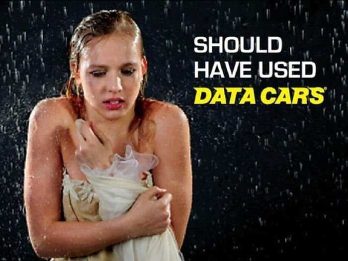 People Are Mad About This Taxi Ad Showing A Woman Caught In The Rain Because They Think She's A Rape Victim