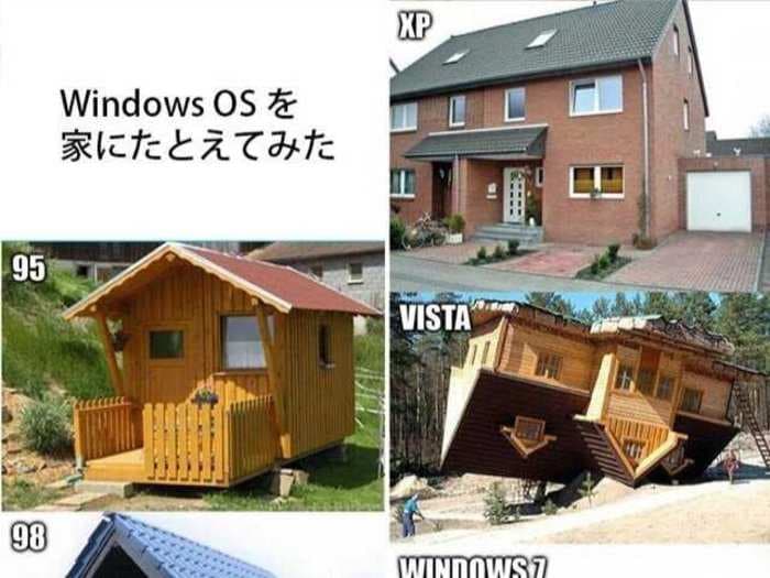 These Houses Explain How Windows Has Evolved Over Time (Humor)