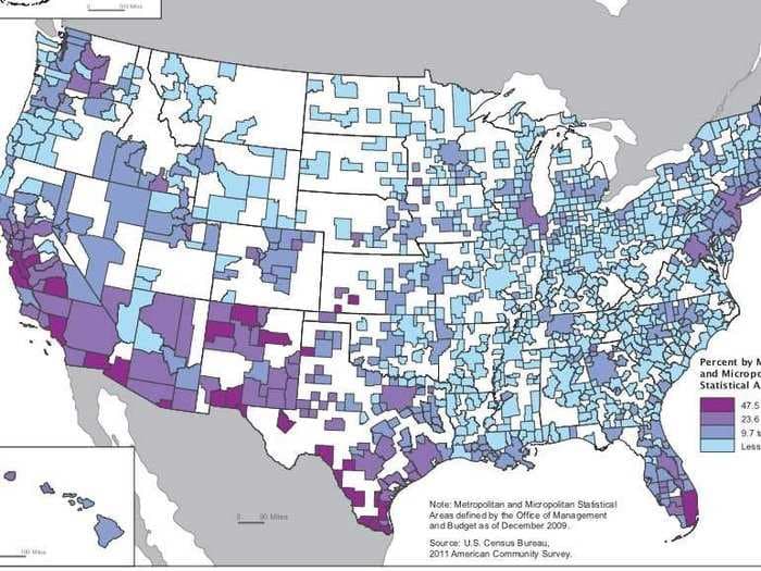 One Map That Shows Why English Will Never Be The Official Language Of The U.S. 