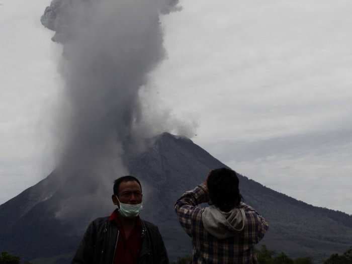 An Active Volcano Is Disrupting Air Travel In Indonesia