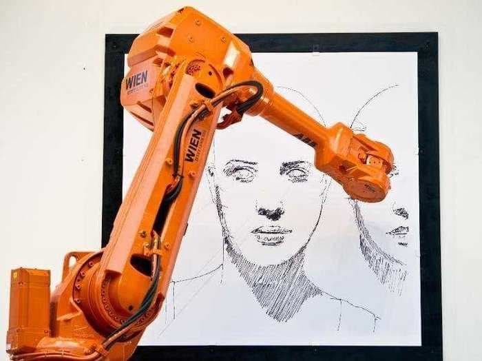 Artist Uses Robots To Simultaneously Draw A Picture In Three Different Cities