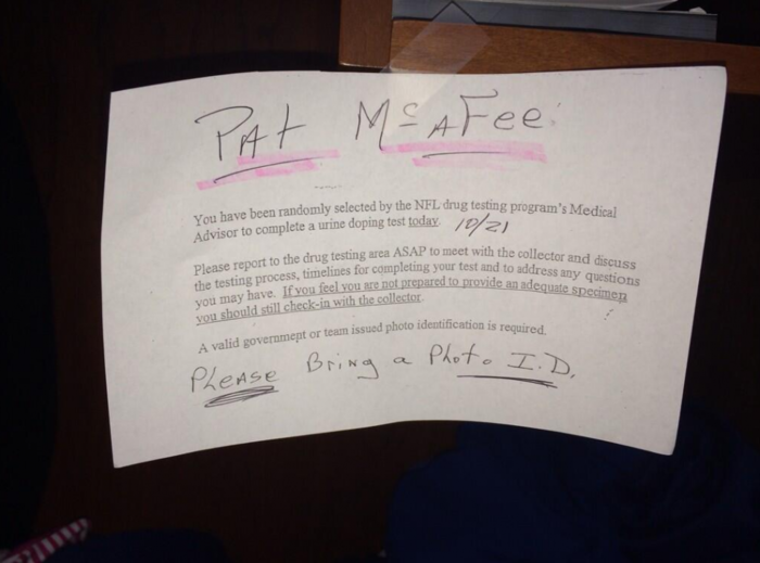 Colts Kicker Gets A Note From The NFL Telling Him To Take A Random Drug Test After His Monster Hit