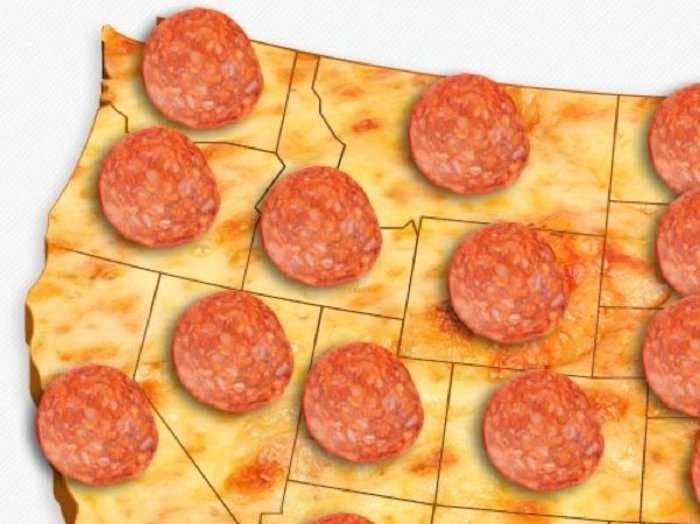 This Map Shows The Most Popular Pizza Topping In Every State