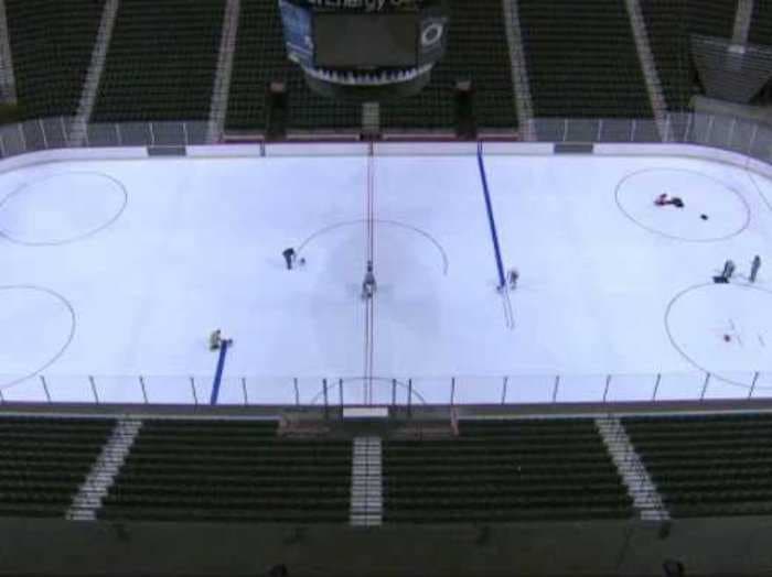 Cool Time-Lapse Video Shows What It Takes To Paint An NHL Ice Rink