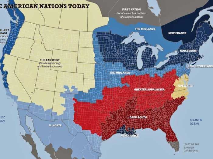 This Map Shows How America Is Divided Into 11 Nations