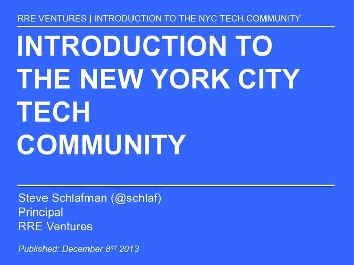 The Definitive Guide To The New York City Tech Scene